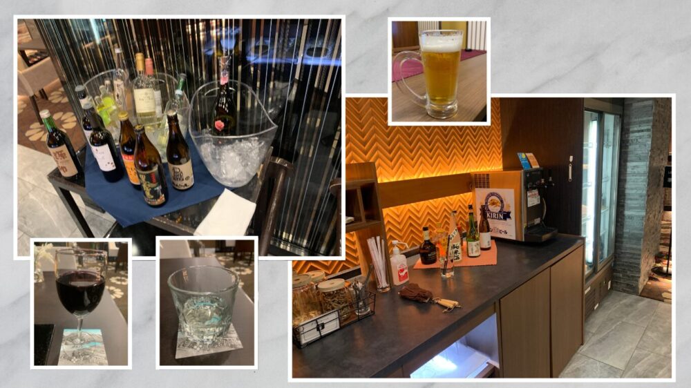 花湯別邸 フリードリンク ワイン 日本酒