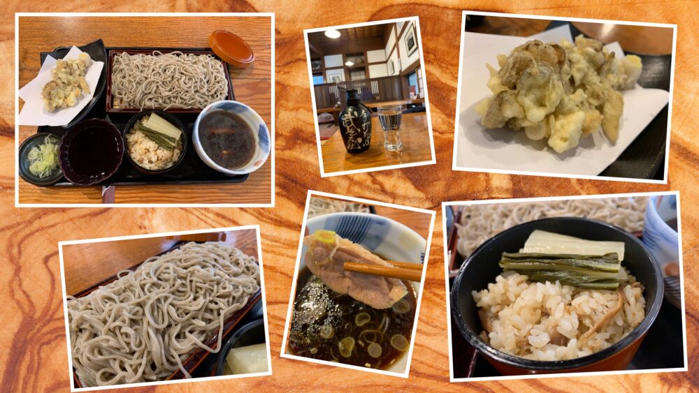 武蔵家 秩父 天ぷらそば 山菜ご飯 ランチ