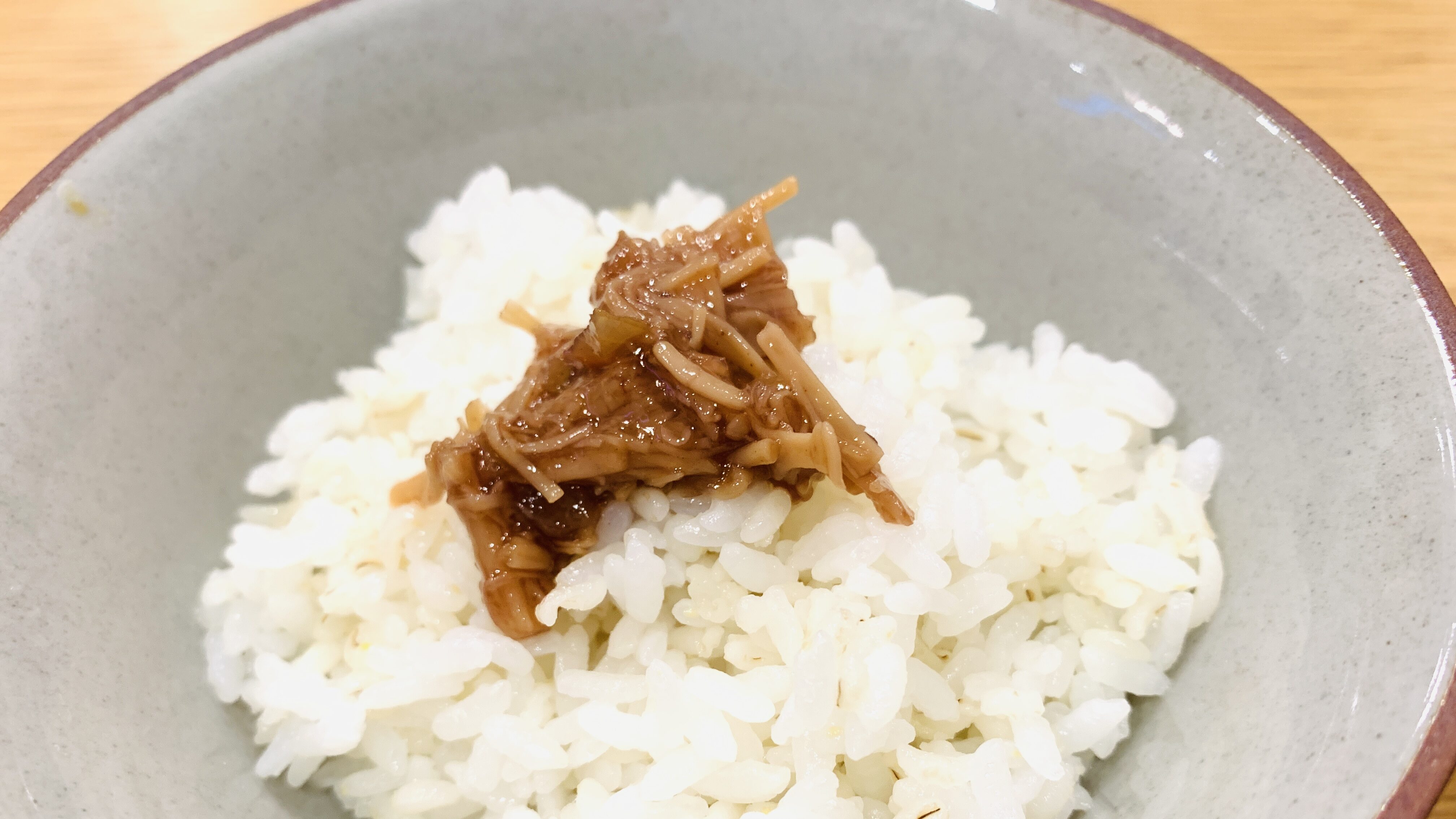 梅なめ茸オンザライス