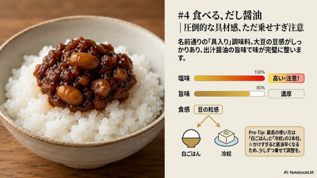 食べるだしの評価