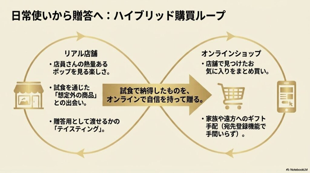 ネットと店舗での購買シナジー