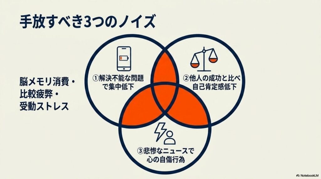 手放すべき3つのノイズ